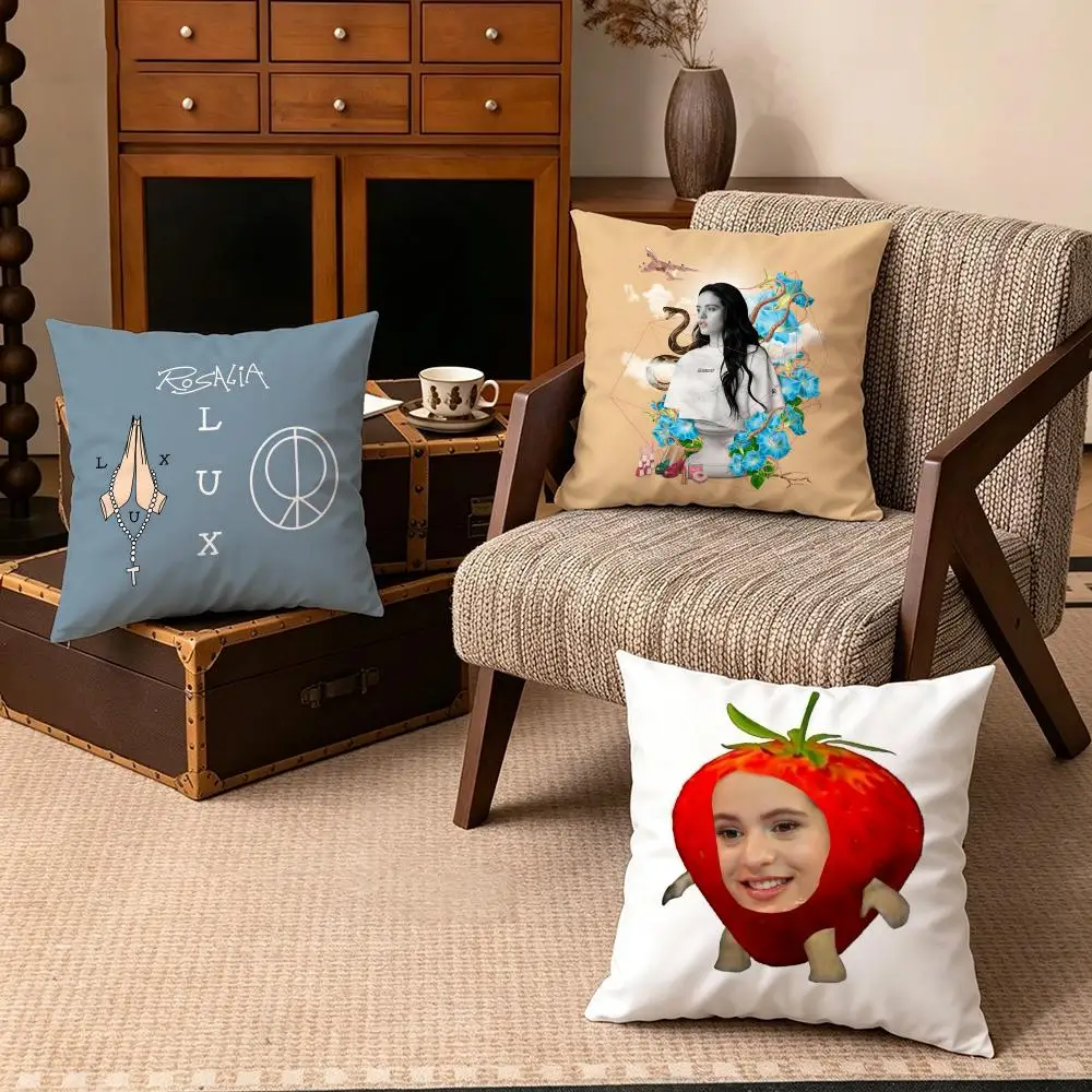 Celebrity-RosaliaS Cushion Cover Soft Velvet Cushion Cover Set 4Pcs 50x50 45x45 Zipper Pillowcase for Home Decor