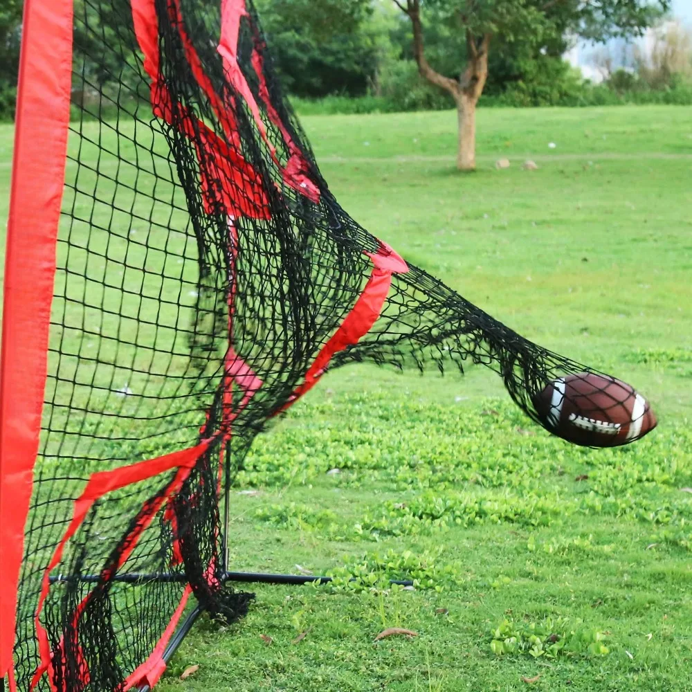 サッカートレーニングネット、サッカースローイングリバウンド練習ネット子供と大人のためのポータブルスポーツ用品シュートとパス
