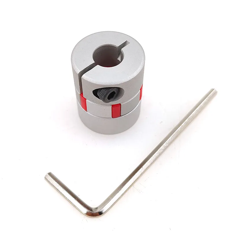 1PCS D25L30 shaft coupler Flexible Jaw Spider Plum Coupling Shaft Coupler 6.35/8/9.5/10/12mm stepper motor