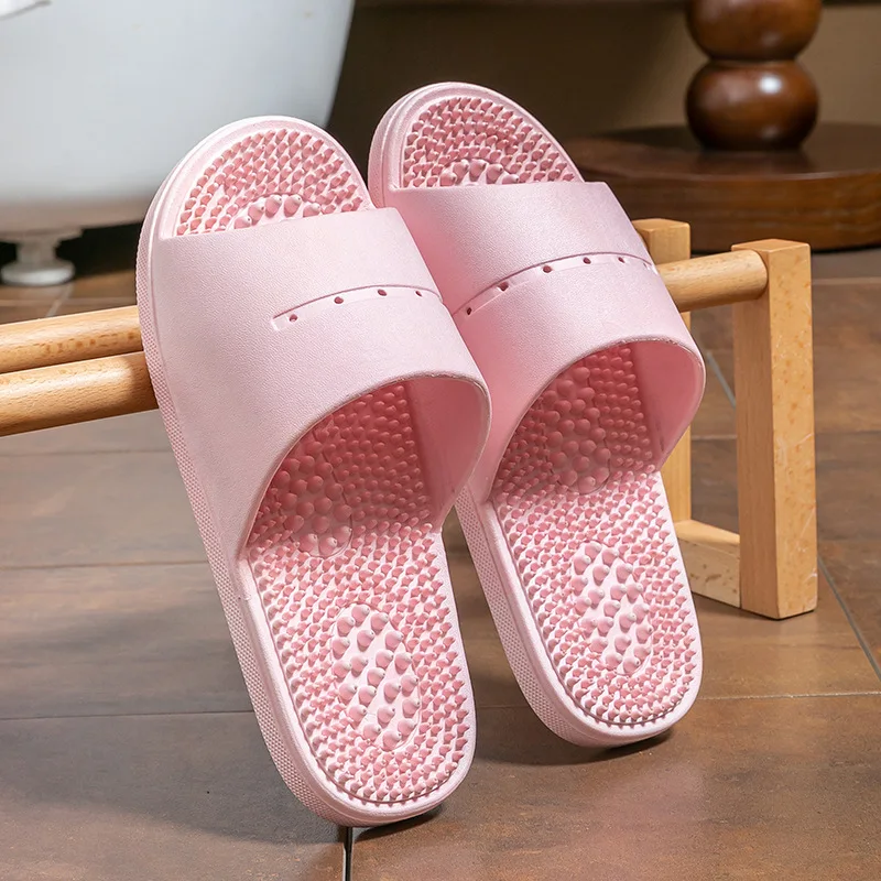 

New Women Slippers Bathroom Anti-slip Bathroom Massage Shoes Men's Casual Summer Beach Sandals Concise Comfort Soft Bottom Shoes