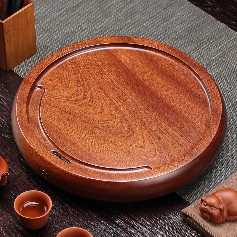 

Chinese Drainage Tea Tray Kung Fu Hospitality Serving Accessories Ceremony Tea Fashion Tools Bandeja Madera Lounge Furniture