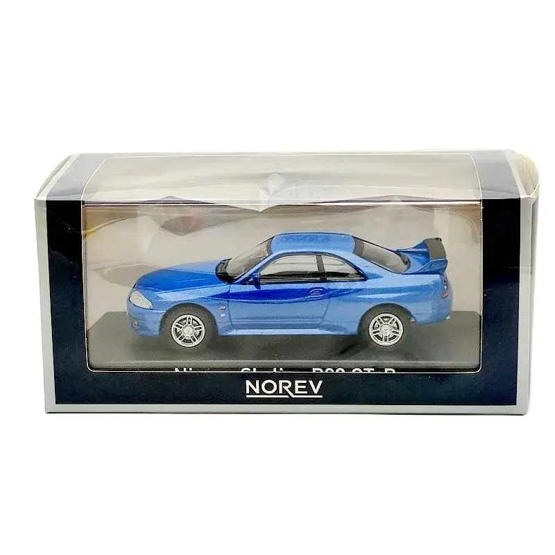 

Norev 1:43 for SKYLINE R33 GT-R 1995 blue Metallic Diecast Toys Models Car Limited Collection Gifts