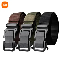 Xiaomi Perforated Nylon Belt Men's Needle Buckle Belt Fashion Tactical Versatile Jeans Belt Men Outdoor Sports Training Extende