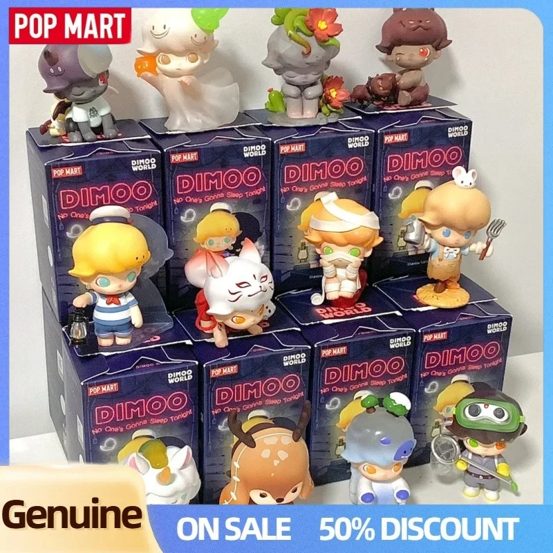 أصيلة البوب مارت Dimoo لا أحد سوف النوم الليلة سلسلة صندوق أعمى لطيف سطح المكتب الديكور جمع Dimoo مفاجأة الهدايا #6