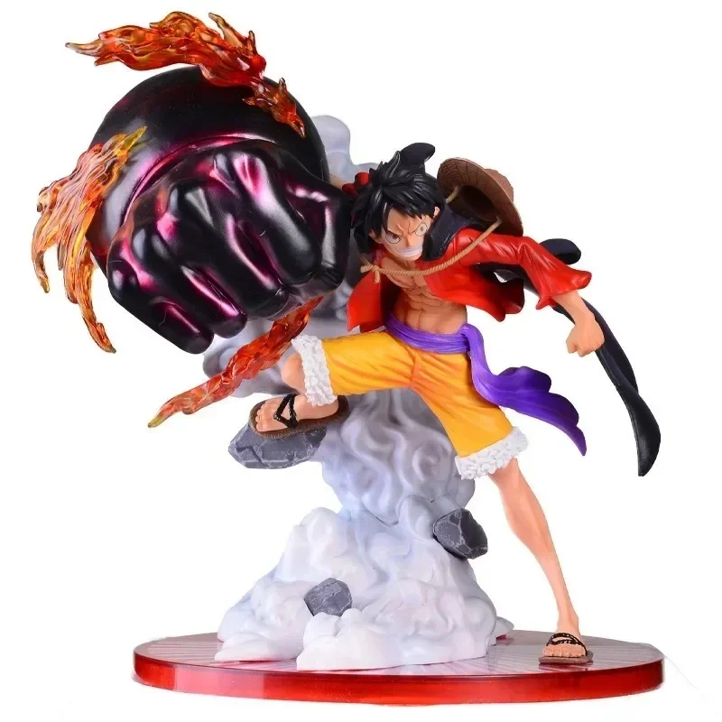 

One Piece Anime Figure 25cm Monkey D Luffy Gk Statue Ghost Island Fist Figurine Model Pvc Toys Doll Decoration Collectible Gift