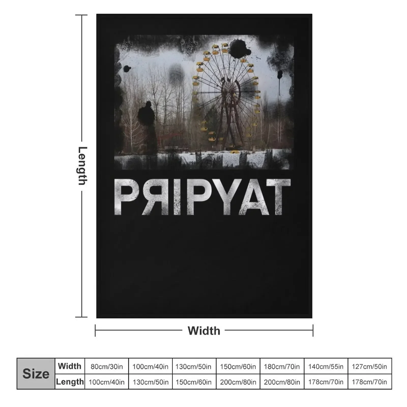 Chernobyl Throw Blanket couch cozy soft plush fuzzy picnic outdoor blanket