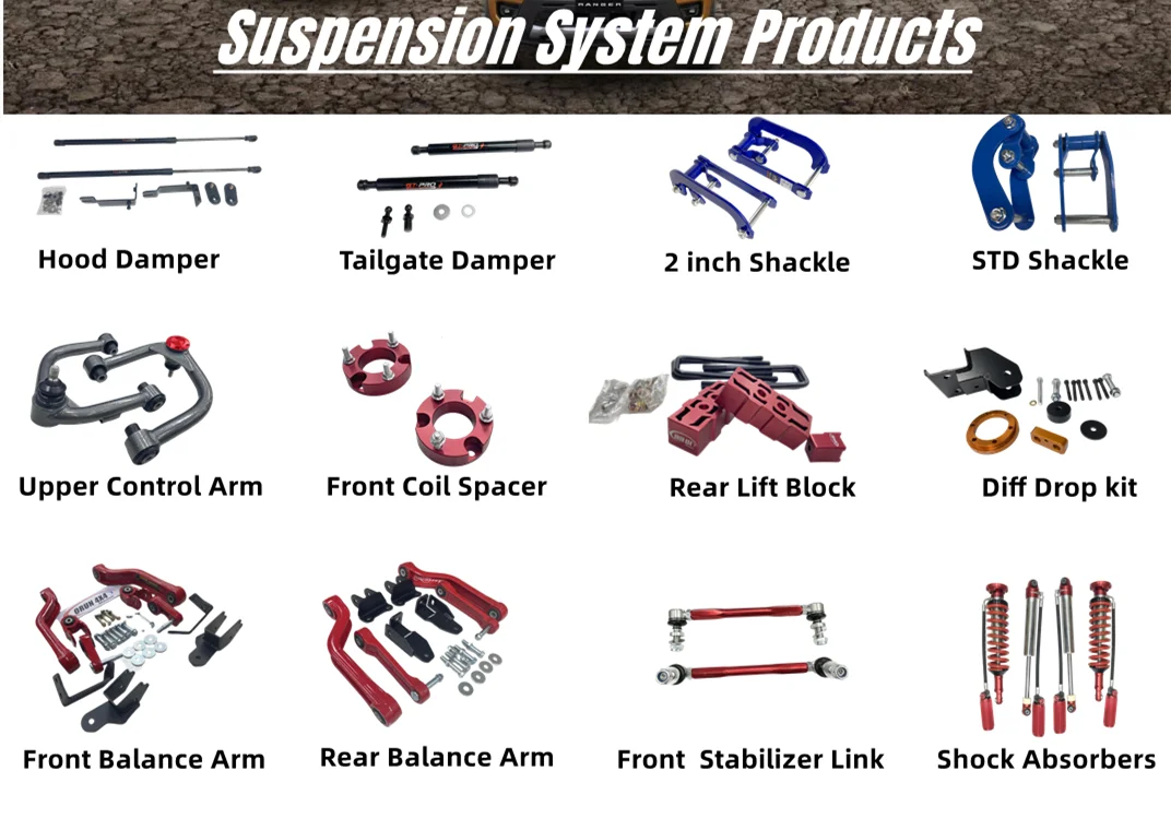 Pickup Heavy   Front Upper Control Arms for Next Gen RANGER T9 Suspension 2022 2023 2024 2025 XL XLS XLT Wildtrack Lift Kit