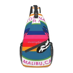 Aviador Nation Malibu, bolsa de pecho con logotipo de California, duradera, para oficina, personalizable