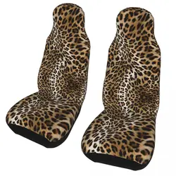 Luipaard Patroon Universele Auto Seat Cover Vier Seizoenen Geschikt Voor Alle Soorten Modellen Textuur Stoelhoezen Polyester Seat Protector