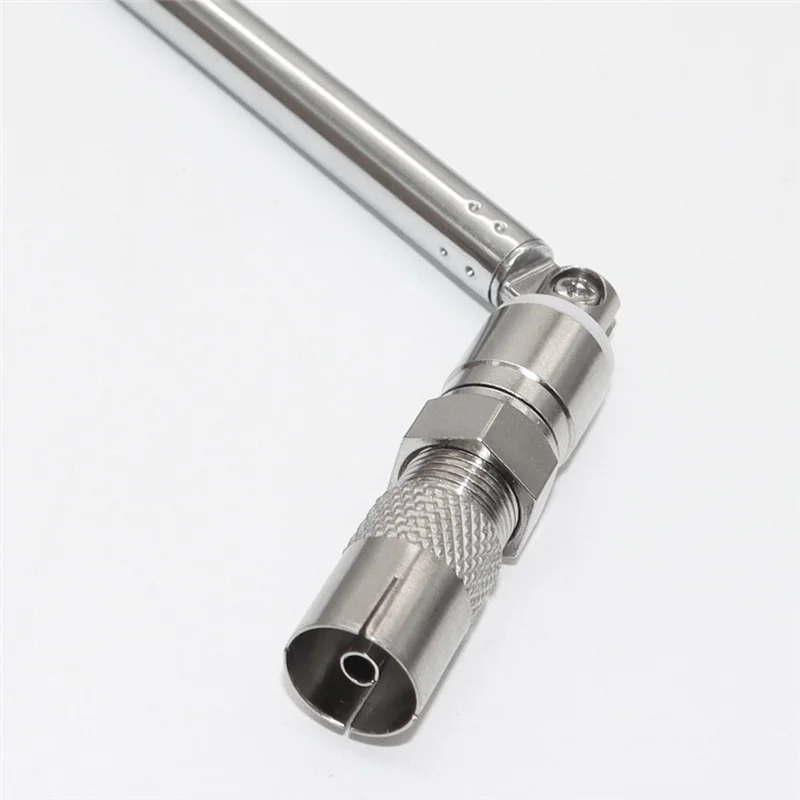 1Set Telescopic FM Radio Antenna Rod Antenna 3.5Mm Adapter MAV Stereo Receiver F Type Male Plug 7 Sections Antenna-Y41A