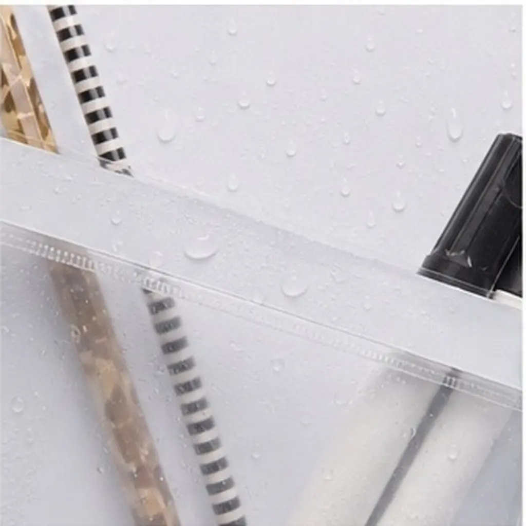 Magnetic Paper Holder 2pcs White Portable Waterproof File Organizer for Refrigerator, Filing Cabinet & Whiteboard