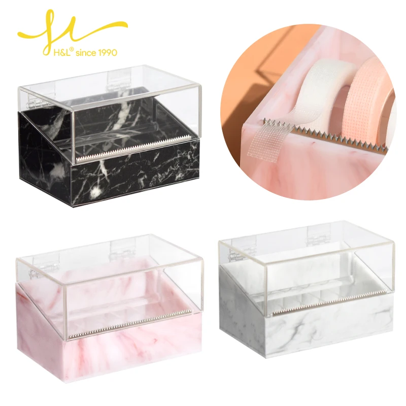 

Large capacity tape cutter Makeup Tools Easy To Cut Eyelashes Extensions Accressories White Pink Black Cutter Tape storage rack