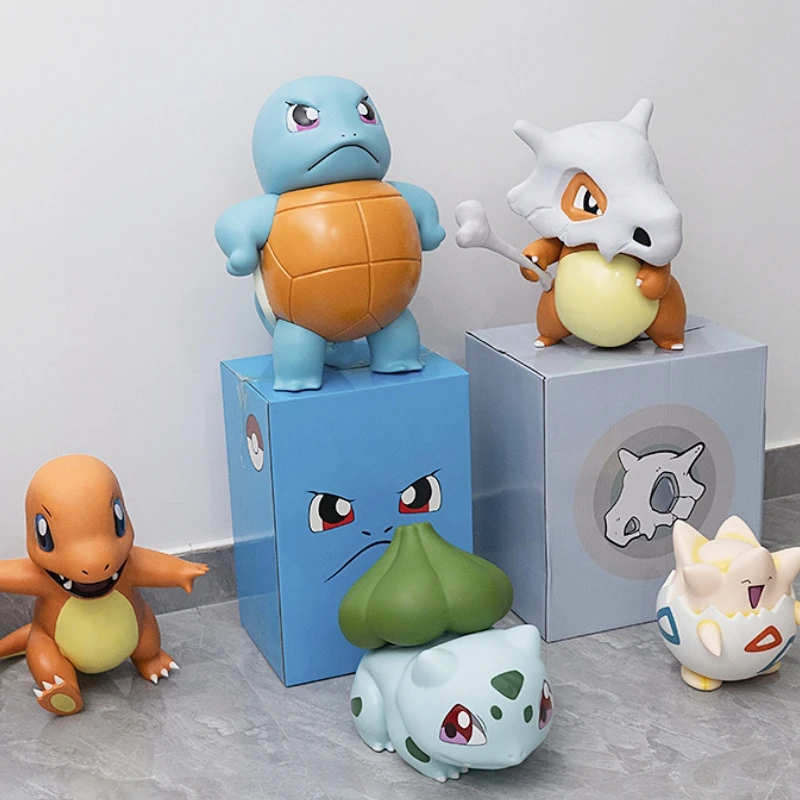 

1:1 Anime Pokemon Squirtle Action Figure 40cm Large Kawaii Arrogant Manga Statue Pvc Collectible Model Figurine Decor Gift Toy