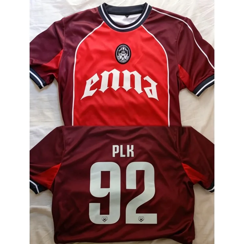2026 New 92 ENNA Polak Jersey French Rapper PLK Fans Round Neck Short Sleeve Summer Unisex Breathable T-Shirt Man Casual Tops T