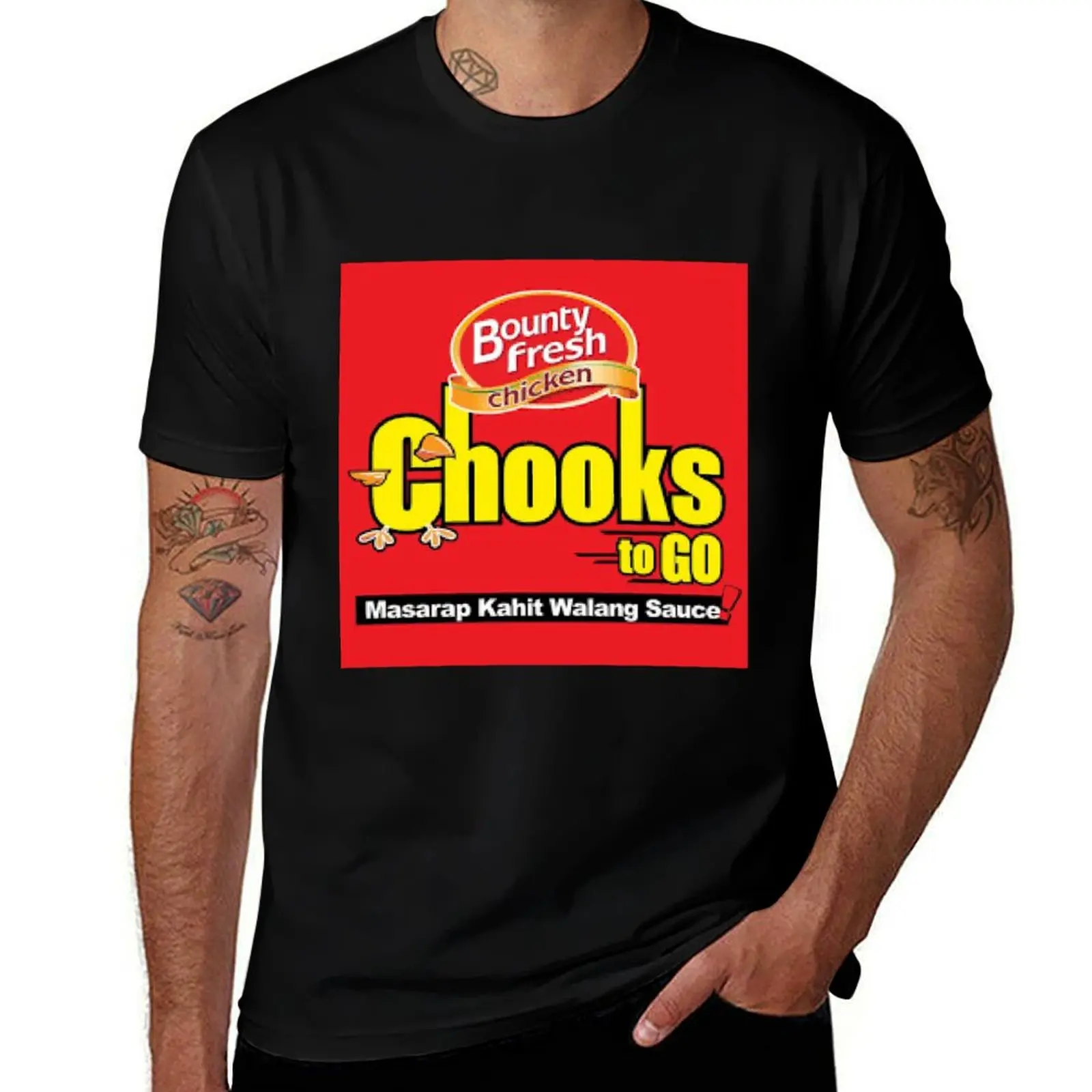 Chooks to GO - Masarap Kahit Walang Sauce T-Shirt anime t shirts oversize T-Shirt