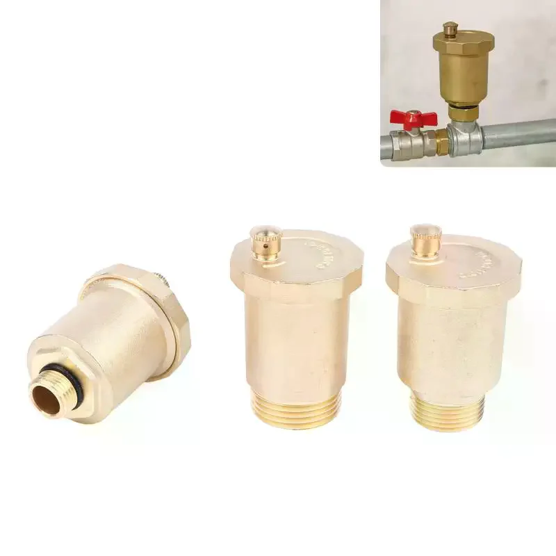 DN10 DN15 DN20 DN25 Automatic Brass Exhaust Valve Efficient Air Release for Central Heating Radiator System Easy Installation