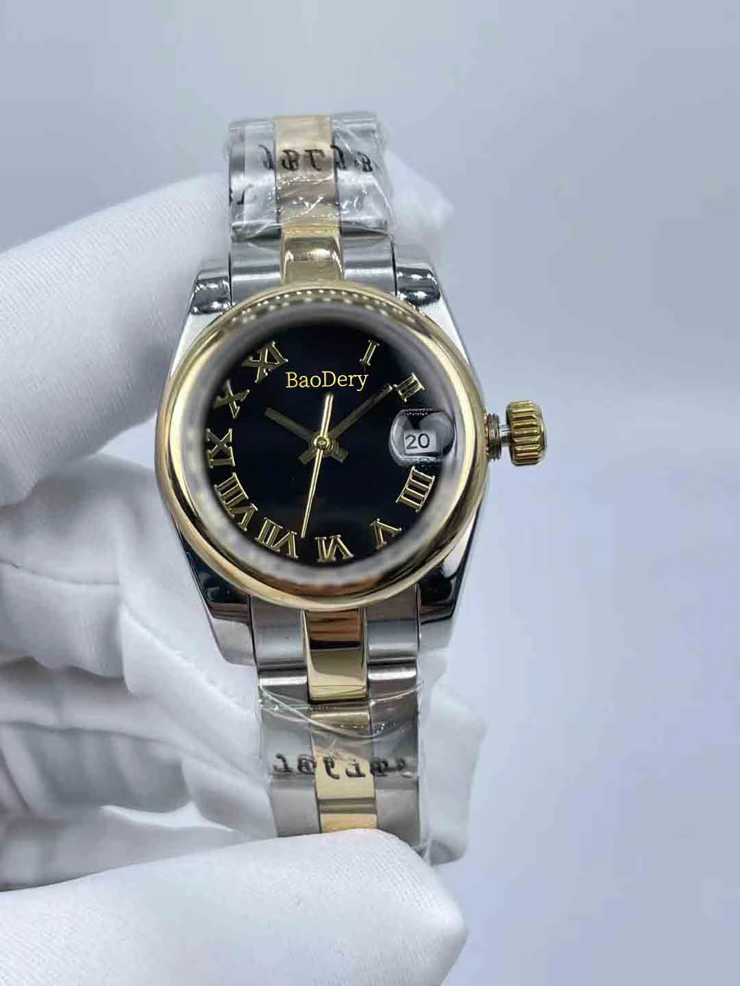 Custom Logo26mmLuxury ladies' mechanical watch, Roman digital calendar window, fashionable and high-end, the best gift for ladie