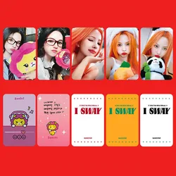 5pcs/set(G)I-DLE Album LOMO Card I SWAY Flash Card MAKESTAR Card Postcard GIDLE YUQI Sonini Yeonini Photo Card