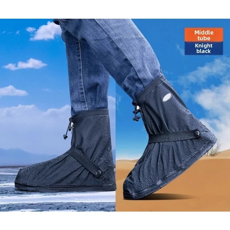 

Non‑Slip Thick Rain Shoe Covers, Waterproof Wear‑Resistant Rain Boot Covers for Men, Women & Kids, Perfect for Rainy Days