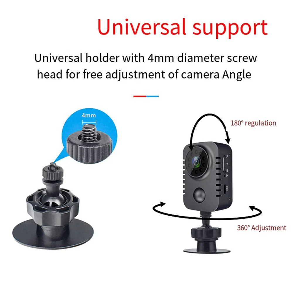 Imagem -05 - Câmera Corporal sem Fio hd Mini 1080p Bolso de Segurança Visão Noturna Movimento Ativado Pequena Cam para Carros Standby Gravador de Vídeo Pir