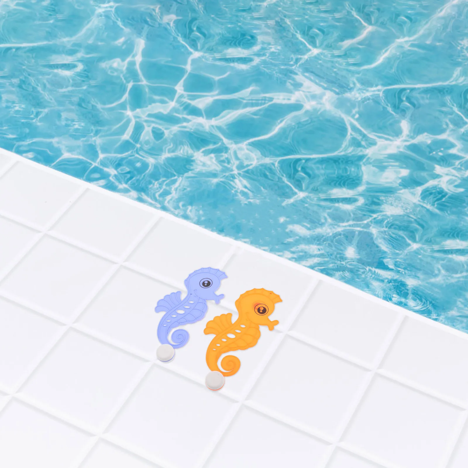 

2Sets Underwater Diving Set Seahorse Dolphin Numbered Discs Pool Beach Fun Educational Experience Numbered Diving Disc