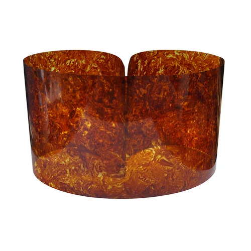 Imagen 2 del producto Envoltura de tambor DIY, hoja de celuloide de tortuga semitransparente de 0,50mm, hoja decorativa para instrumentos musicales