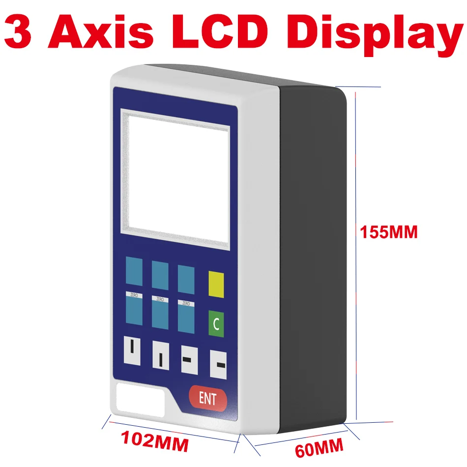 Minitorno LCD DRO YH800-3A juego de 11 idiomas pantalla de lectura Digital envío rápido