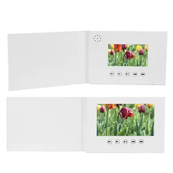 Video Brochure High Rate Exquisite HD Video Playback Video Greeting Card 128M Memory for Medium and Highend Restaurants