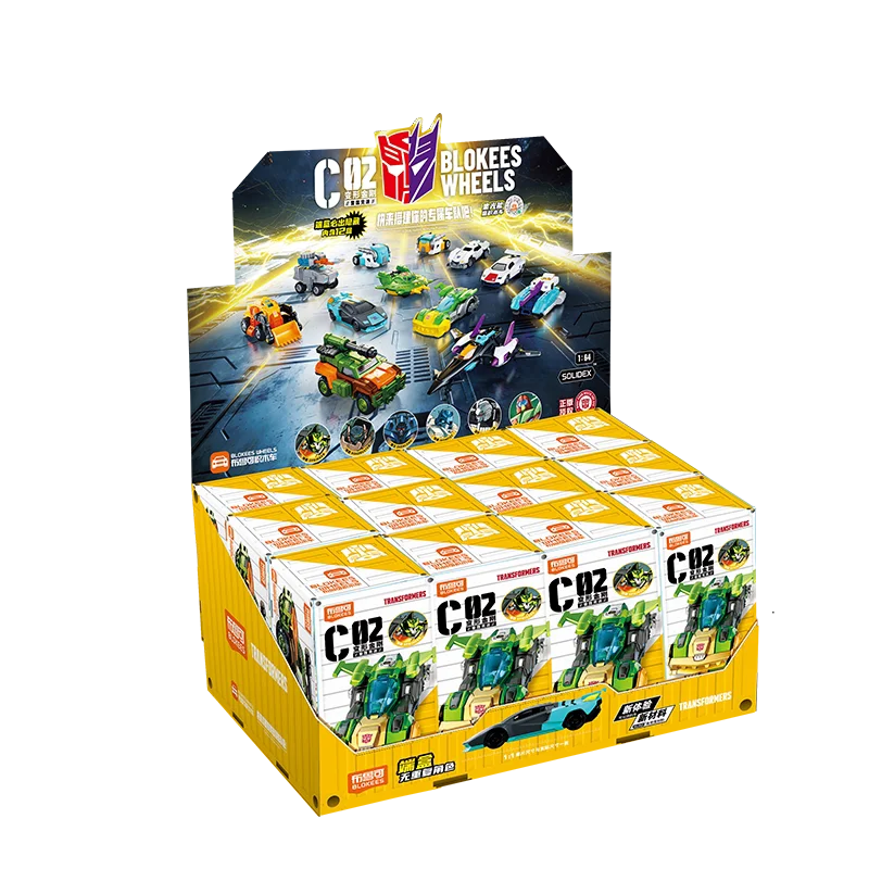 Op voorraad Blokees Transformers Car C02-serie: Roadbuster Pipes Thunder Speed ​​Assembly Model Ornamenten Collectie Cadeau