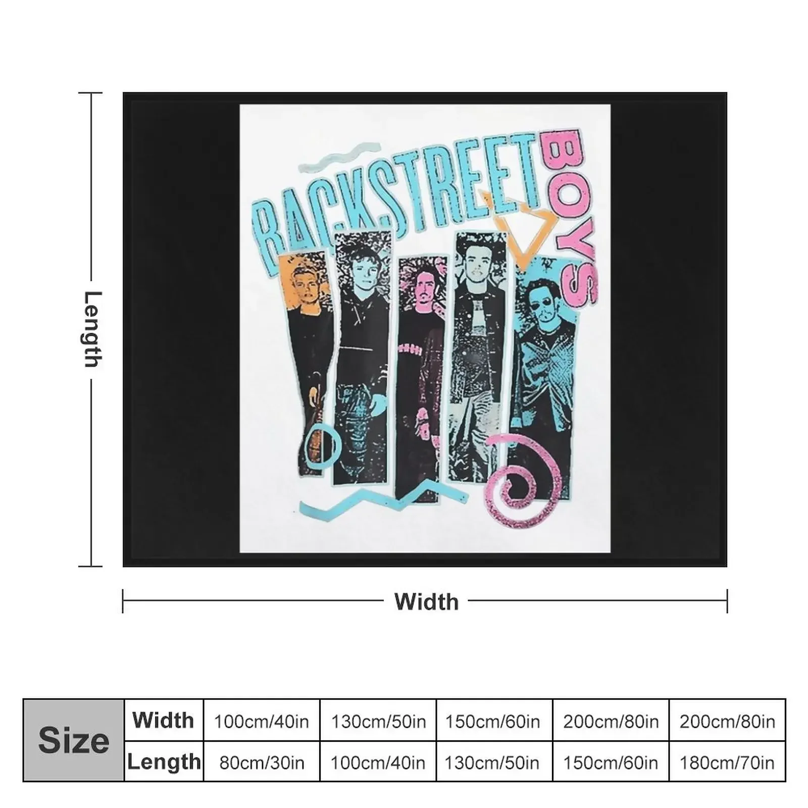 Backstreet Boys Backstreet Boys – Quit Playing Games Heart Throw Blanket Baby Retros Warm Blankets