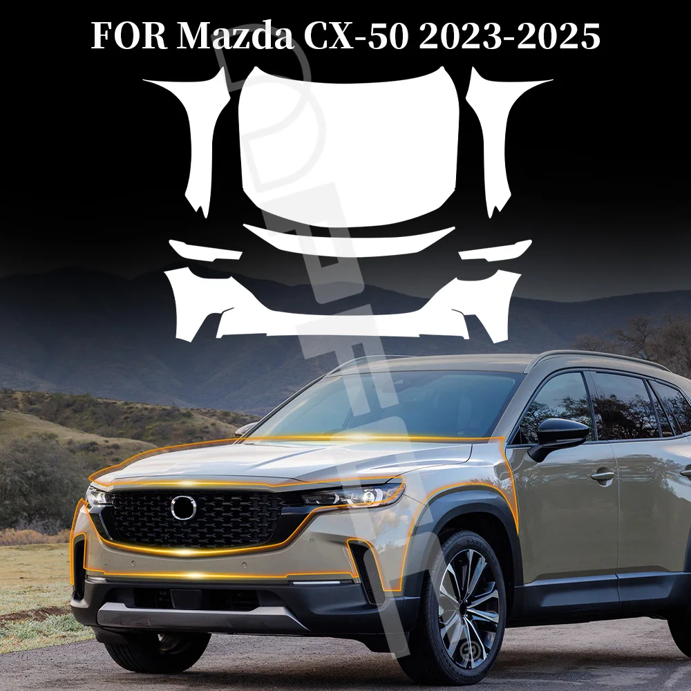 

Anti-Scratch TPU Paint Protection Film For Mazda CX50 CX-50 2023-2025 Pre-cut PPF Car Body Clear Kit Invisible Resistant Cover