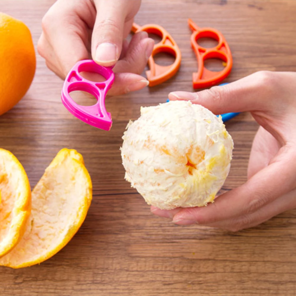 

Plastic Peeler Citrus Fruit Skin Remover Kitchenware Artifact Easy Use Clean Portable Design Curved Hygienic