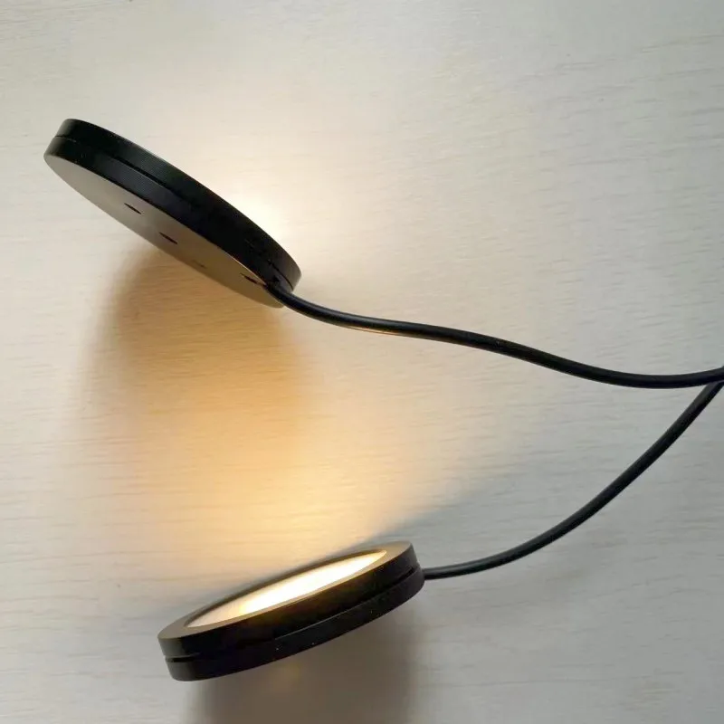 LED ضوء تحت الكابين USB 5 فولت 6 واط أضواء صغيرة للمجوهرات عرض خزانة خزانة سطح شنت مصباح السقف النازل #3