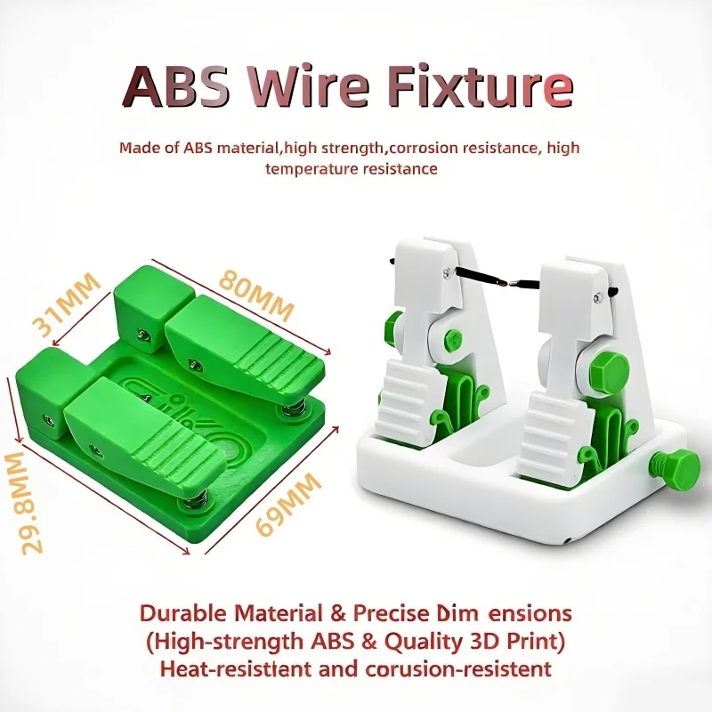 Wire Soldering Fixture Spring Clamp Magnetic Slot Base ABS Plastic Welding Auxiliary Tool for Electronics PCB Repair&DIY Project