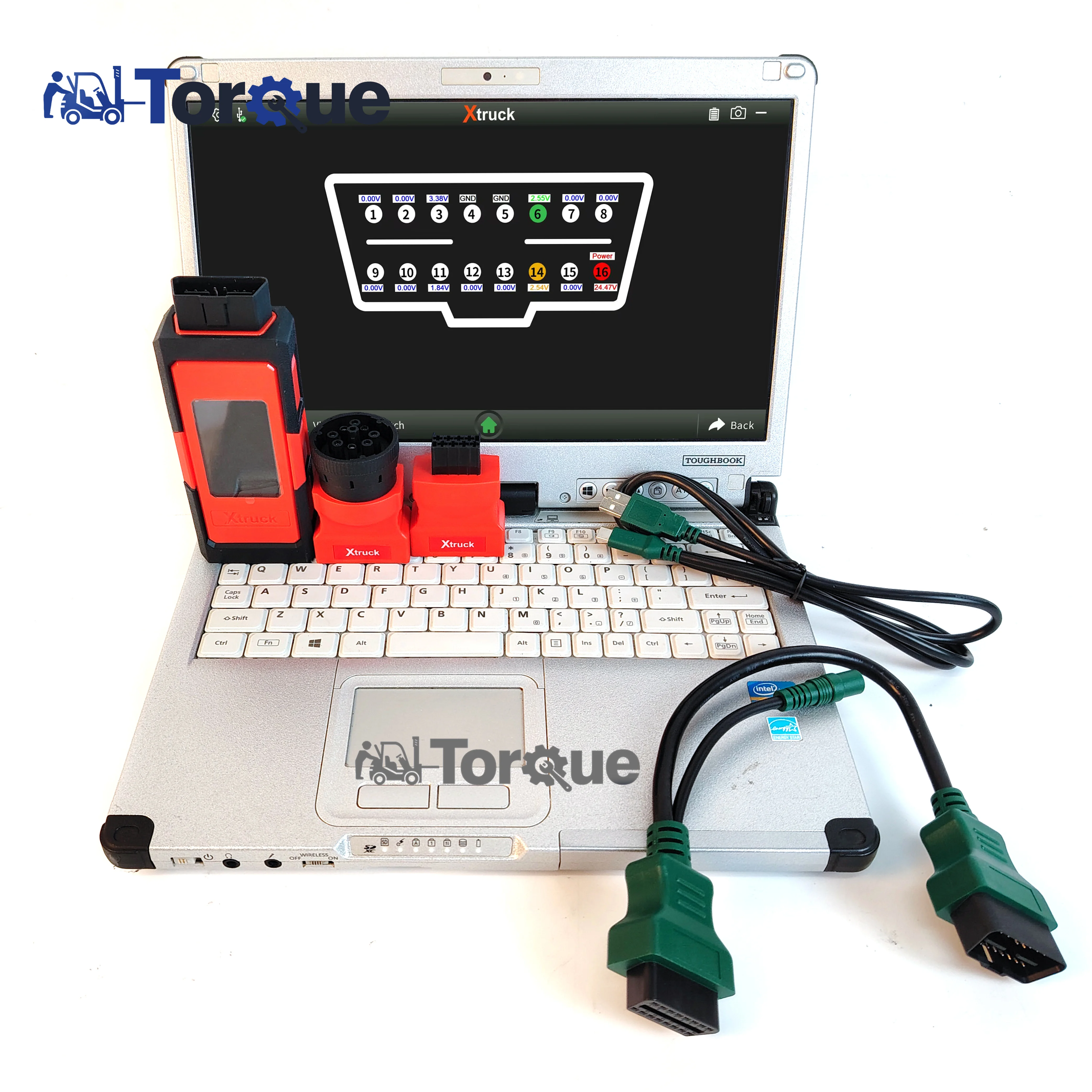 X003 Plus C2 Laptop Data Reading Forced Regeneration of DPF Heavy Duty Truck Diagnostic Tool Kit