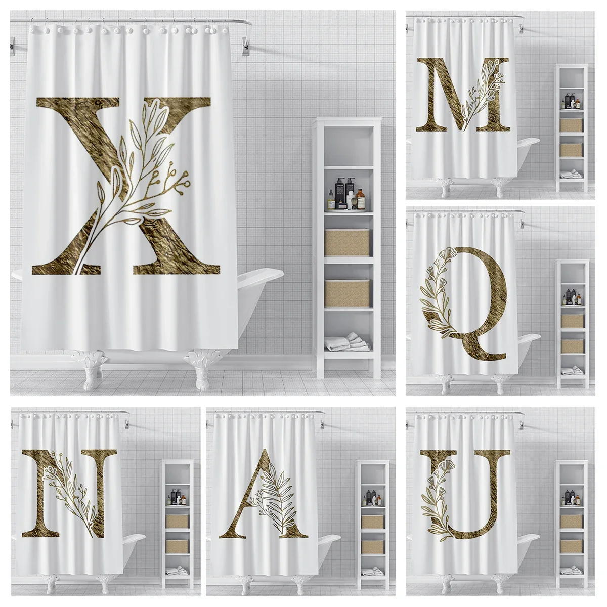 Home decor 26 letter shower curtains for bathroom waterproof fabric bathroom Curtains modern shower curtain 180x200 240x200