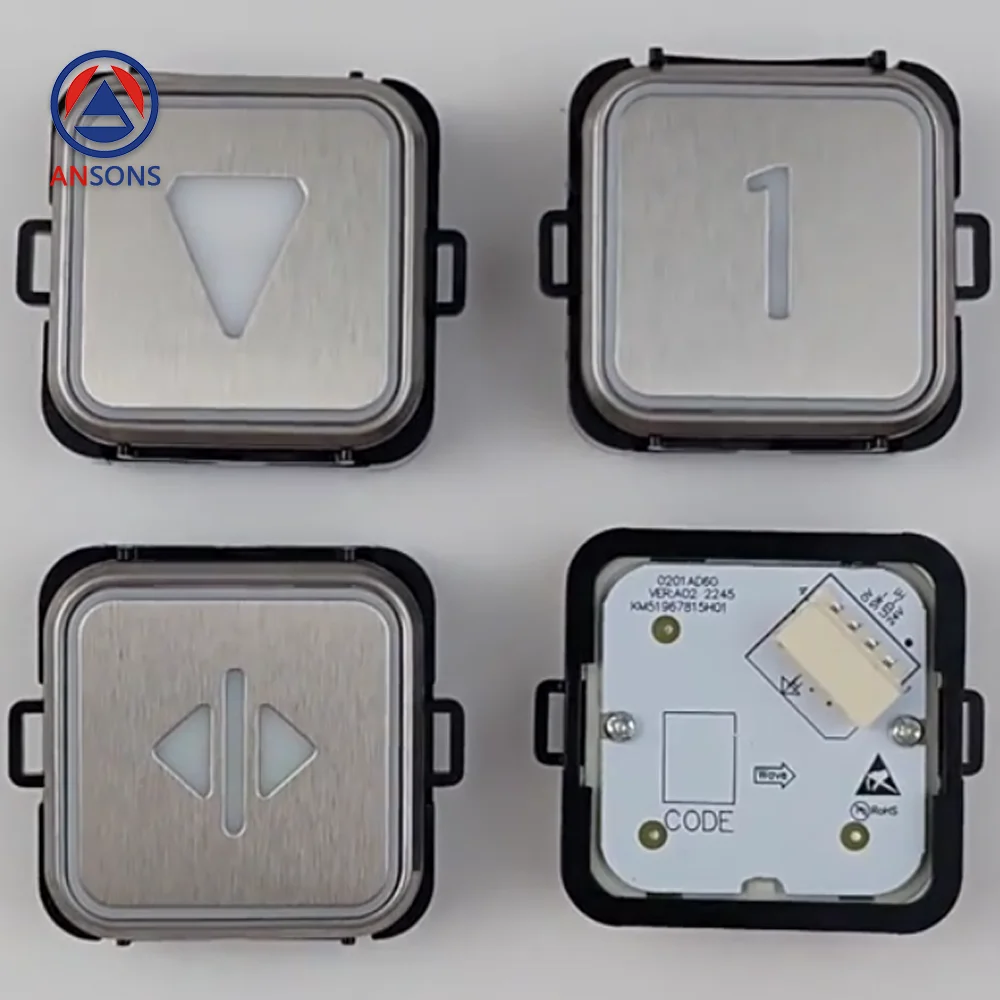 KM51967815H01 KM51967816H01 4012000228V1.2 KONE Elevator Square Button Ansons Elevator Spare Parts