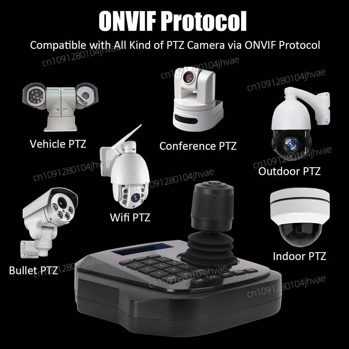 NEWHot Sell LAN Port Network Keyboard for Dome Camera Vehicle Control PTZ Joystick Controller