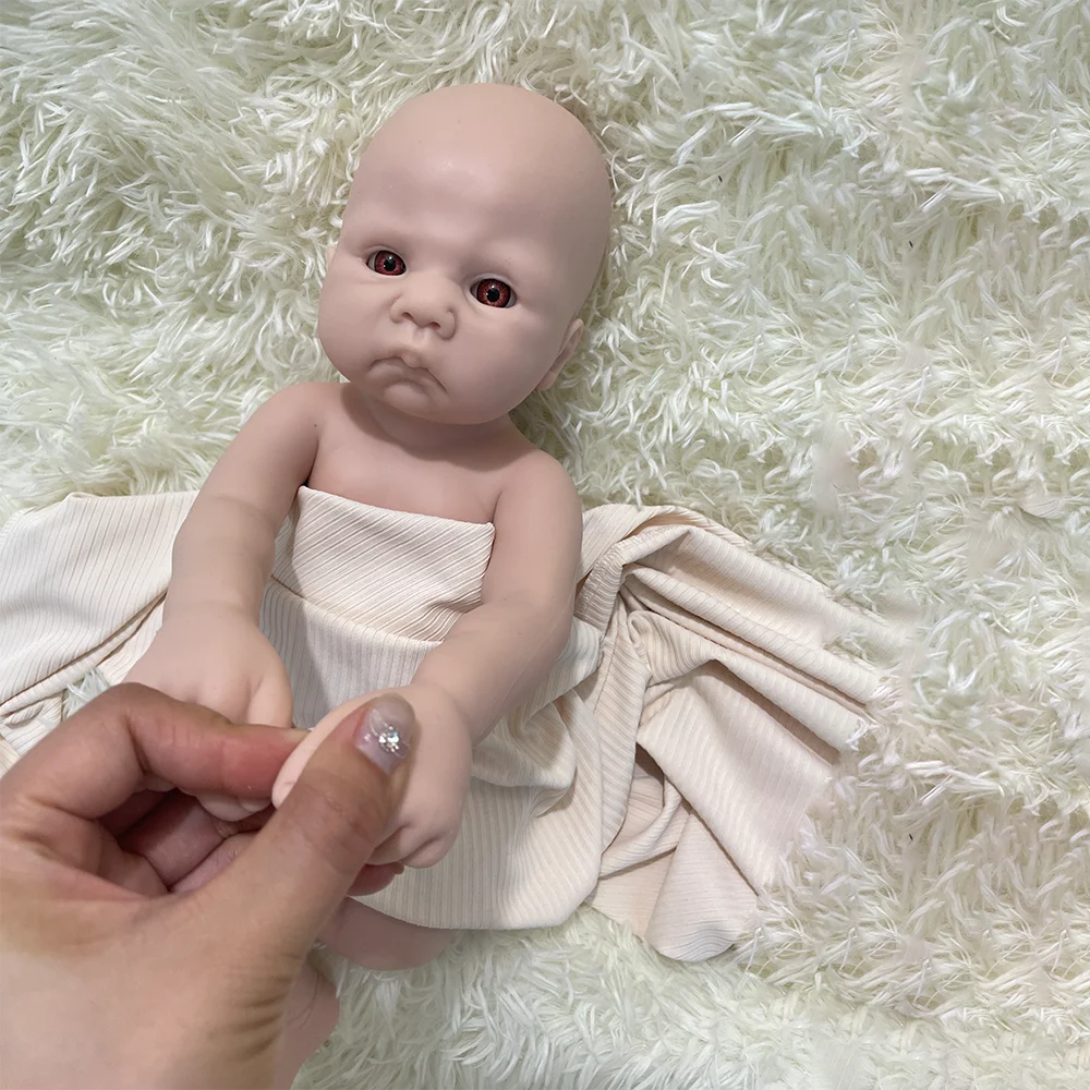 

17Inch Flexible Realistic Silicone Reborn Doll Baby Boy Soft Hand-Made Cuddly Heavy 1:1 Weight Preemy Like A Real Baby