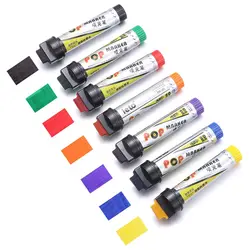 POP Waterproof Paint Permanent Refillable Marker Pen 20mm Sketching Graffiti Markers Poster Pen School Supplies