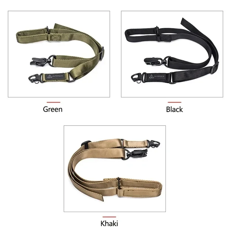 MS2 Tactics Mission Rifle Sling Double Point Rope Gun Strap CS Multifunction Lanyard Military  Sling Strap