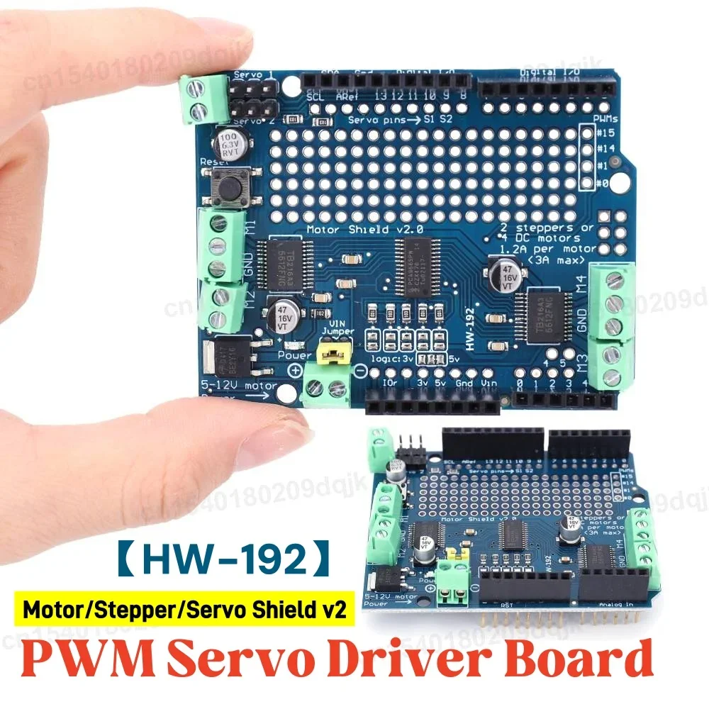 IIC I2C TB6612 Mosfet Stepper Motor PCA9685 PWM Servo Driver Shield V2 For Arduino Robot PWM  Mega R3 Replace L293D