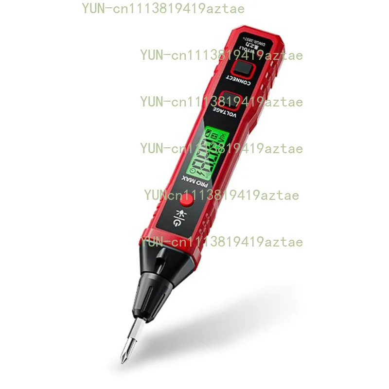 R2897 Test Pen Professional Electrician 3-500V Voltage Tester Intelligent Sound Light Alarm Pen Digital Display Voltage Meters