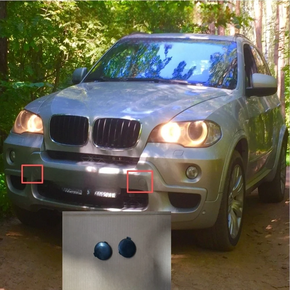 

Крышка буксировочного крюка переднего бампера, износостойкая, из АБС-пластика, простая установка, черная, для BMW X5, для ремонта BMW X5 E70