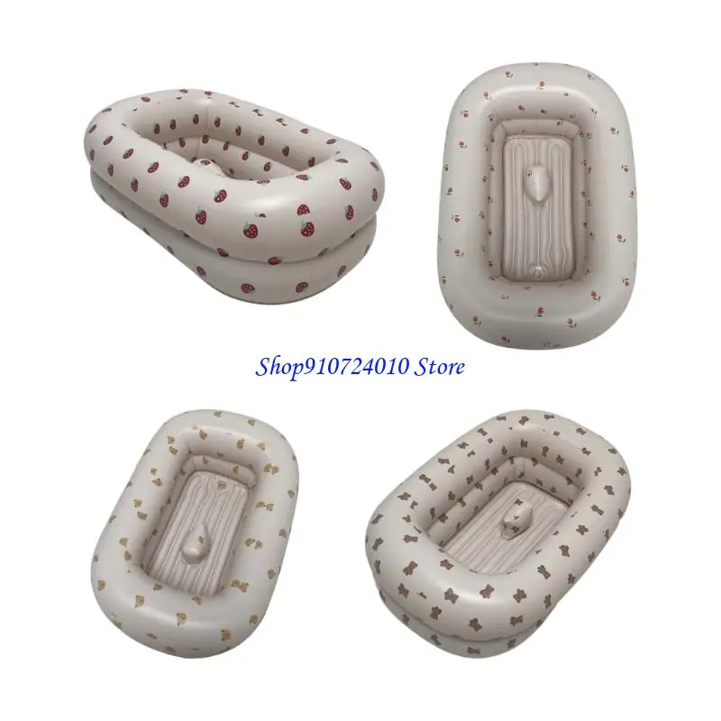 

77HD Легкая надувная детская ванна Компактное решение для хранения Нескользящая основа Летняя водная игровая незаменимая для