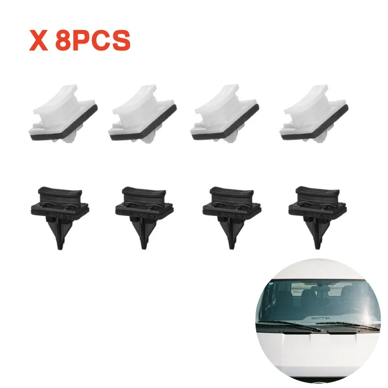 8pcs Car Front Windscreen Side Trim Clip A-Pillar X8 Trim Fastener for Ford Transit MK6 MK7 Automotive Replacemnet Accessories