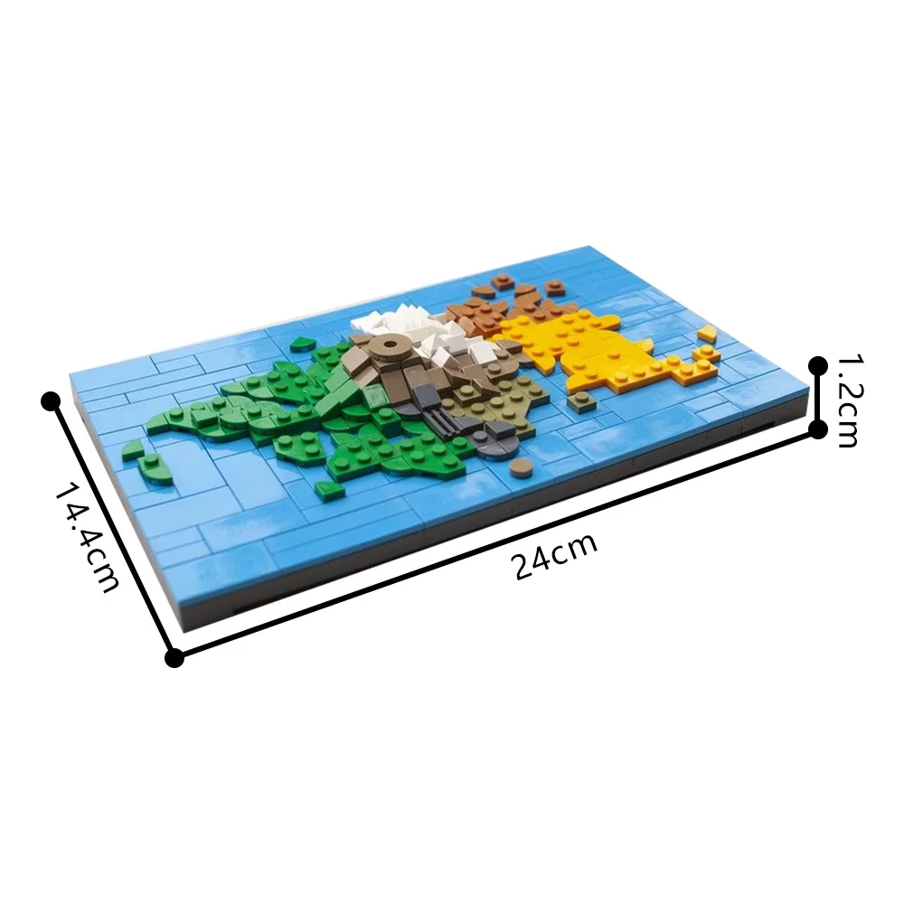 

MOC-227808 Mata Nui island Building Blocks Model Islands in the sea Mata Nui island Cityscape Bricks Assembly Toys Kids Gifts