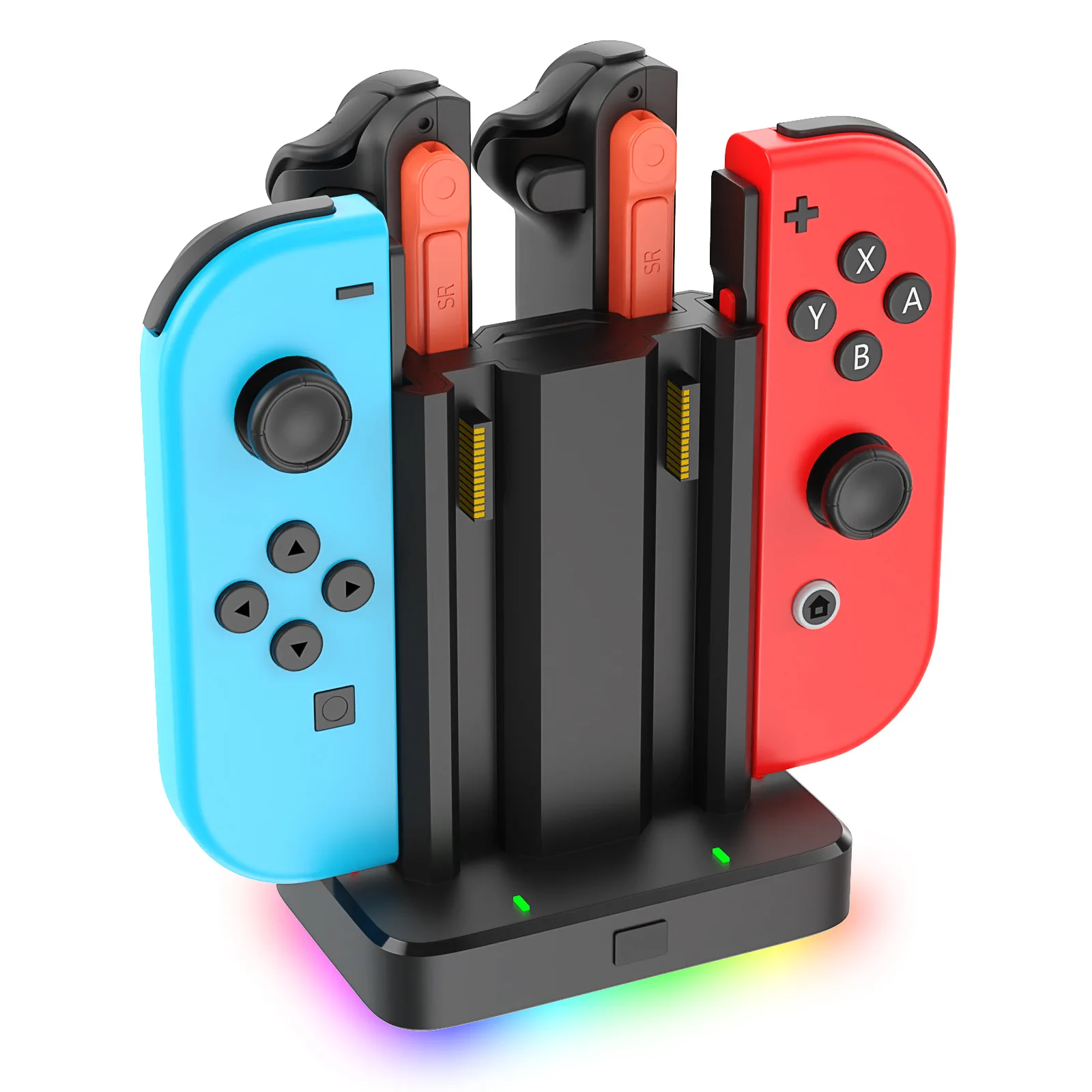 

Магнитная зарядная станция 6-в-1 для NDS Switch 1/2, зарядное устройство для Joy-Con, подставка для контроллеров Switch 1/2, док-станция для быстрой зарядки