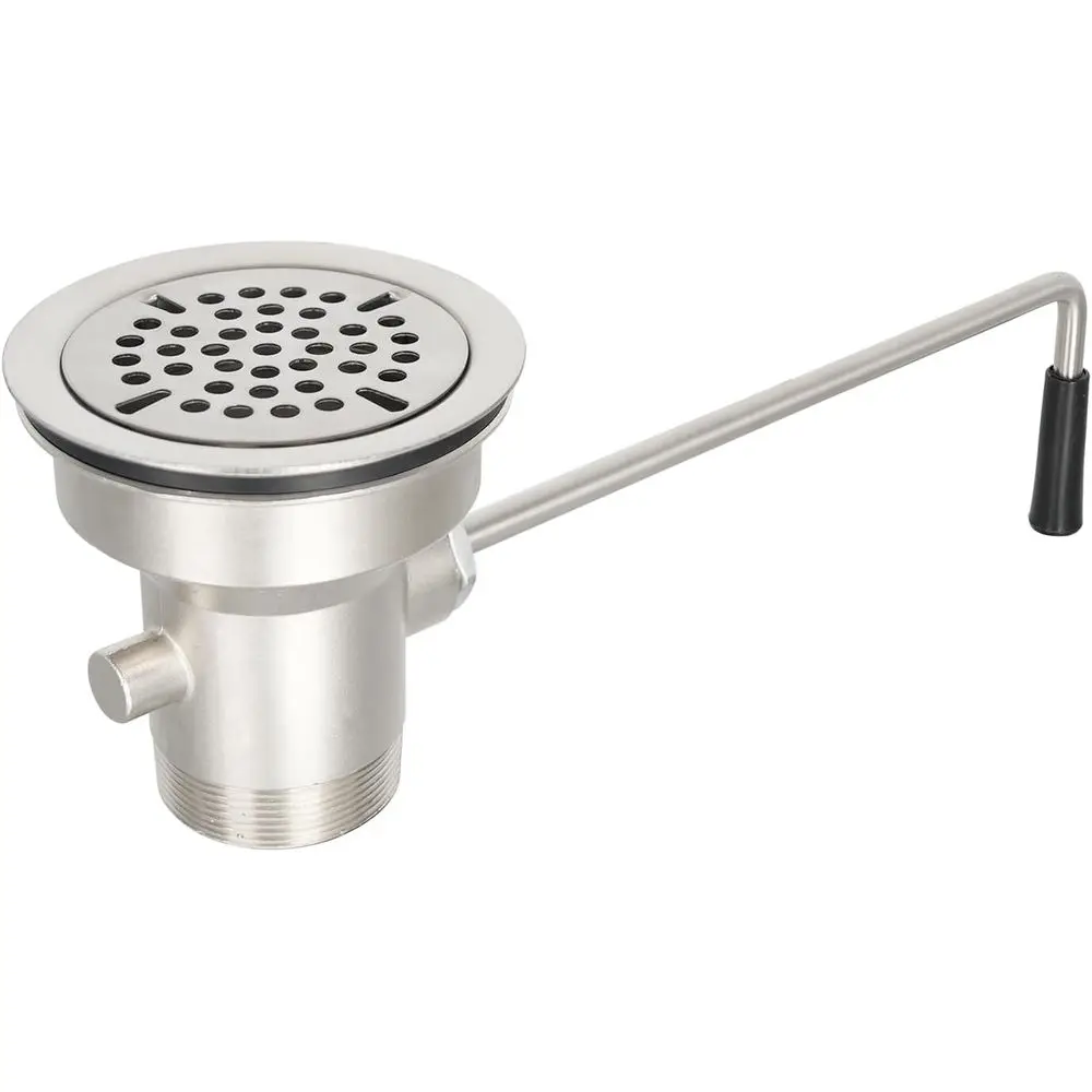 

Слив для кухонной мойки 3-1/2 дюйма с ручкой, предотвращает засоры и переливы, для моек с 1/2/3 секциями