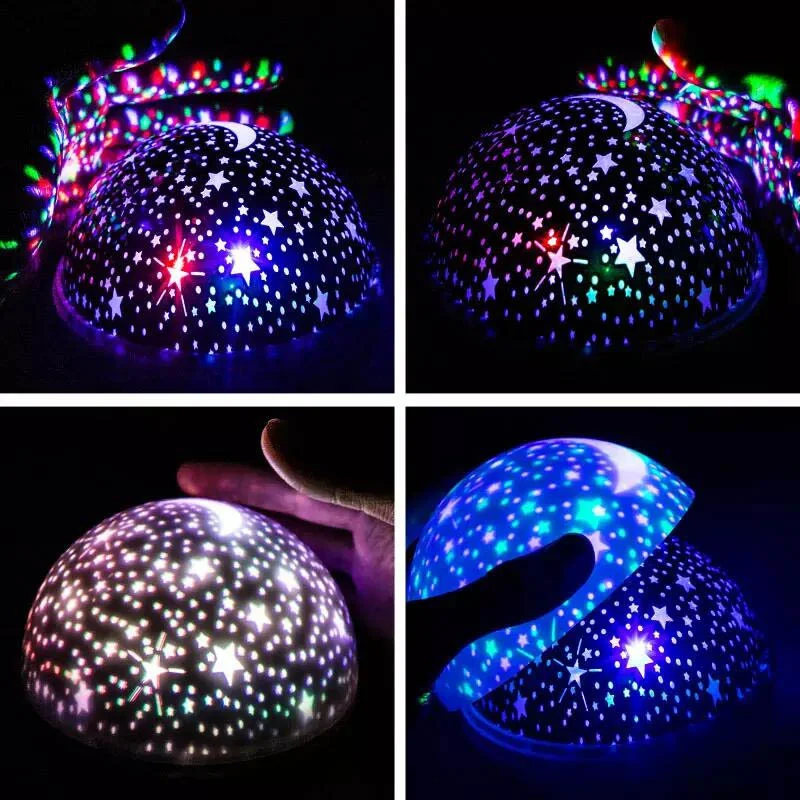 Galaxy Projector Starry Sky Rotating LED Night Light Planetarium Children Bedroom Star Night Lights Moon Light Kids Gift Lamp